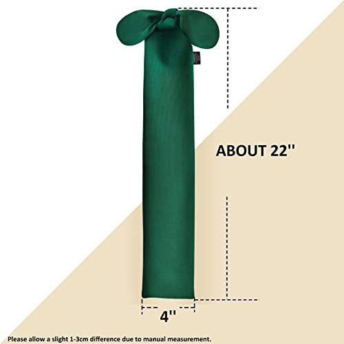 Stretchy Tail Bag Breathable Horse Tail Guard Slip on Design Protect Horse Tail 2 Strand Closure Straps Keep Tail Clean & Protected 22" L Length Makes Grooming Easy (Deep Green)