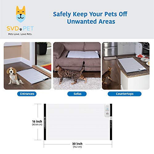 Pet Training Mat (30" x 16" / White Controller)