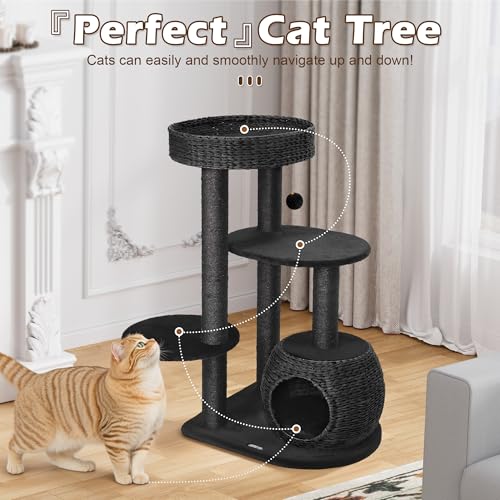 Gothic Cat Tree (53" / Midnight Black)