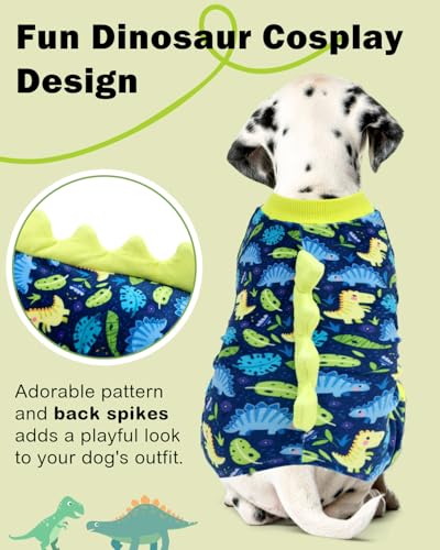 Dinosaur Costume Dog Pajamas (X-Small / Dinos#6)
