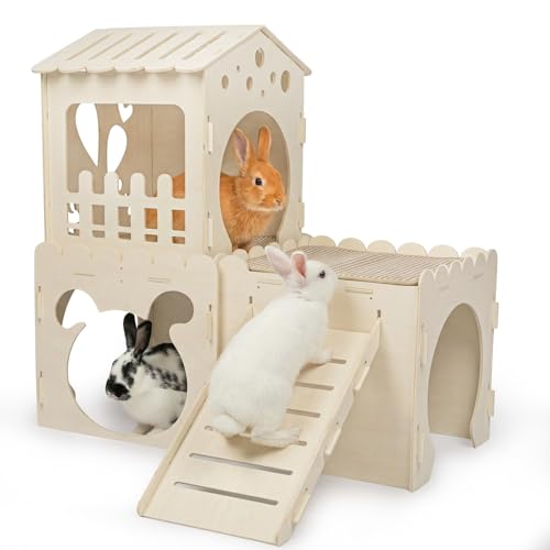 Extra Large Rabbit Castle (3 House with 2 Mat)