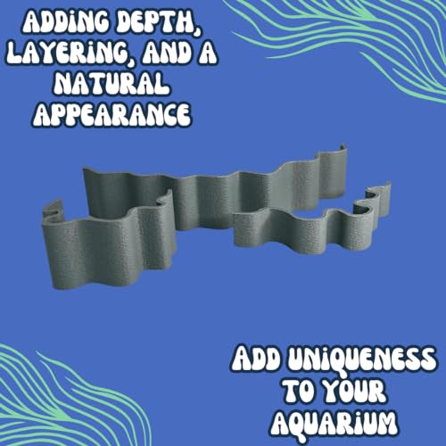 REEFSHAPE Aquarium or Terrarium Substrate Cliffs Combo Pack (Cliff Combo, Gray)