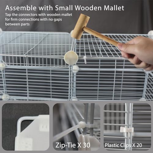 2 Tier Guinea Pig Cages Indoor (29.52"L x 15.35"W x 25.98"H)