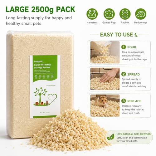 88oz Natural Aspen Wood Pet Bedding (88oz)