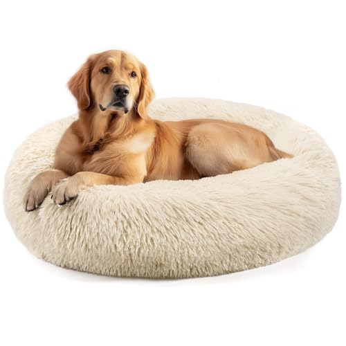 Dog Beds Large Sized Dog and Cats (Light Brown / 32.0"L x 32.0"W x 8.0"Th)