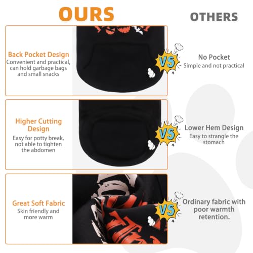 Halloween Dog Hoodie for Large Medium Dogs (Halloween Black / Large)