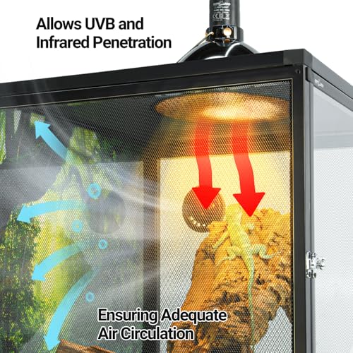 18" x 18" x 24" Front Opening Chameleon Cage with 3 (18" x 18" x 24")