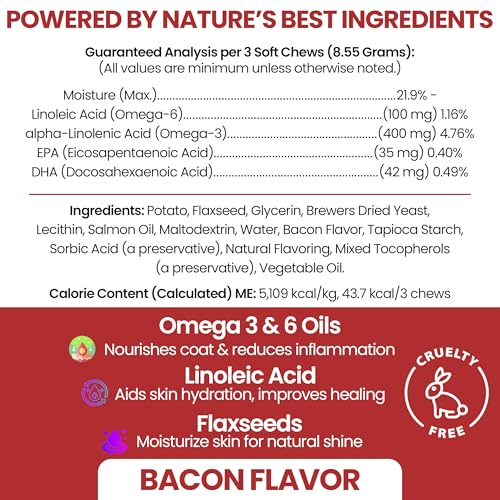 Omega 3 Fish Oil for Dogs (180 Chews)