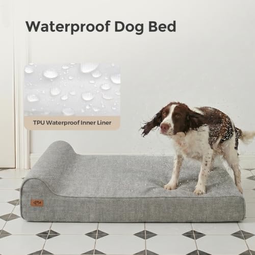 7" Thick Orthopedic Dog Beds for Extra Large Dogs (XX-Large / Style B-Grey)
