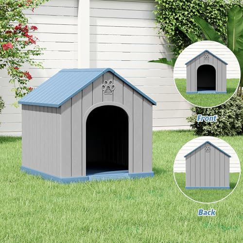 Dog House Outdoor Indoor (Blue1 / 26.18''L × 24.02''W × 25.98''H)