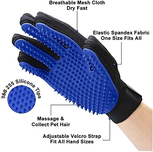 Washable Pee Pads for Dogs + Free Puppy Grooming Gloves (24x36 Inch (Pack of 4))