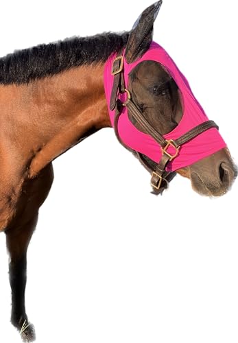 Horse Fly Mask (Pink / Large)