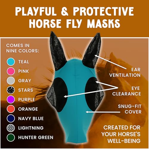 Horse Fly Mask (Orange / Small)