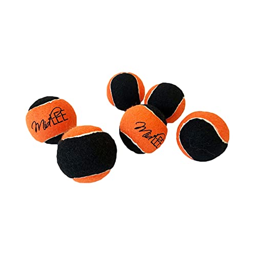 Orange Black Dog Halloween Tennis Balls Fetch Toy