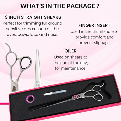 Love Dog Grooming Shears (9.0" Straight)