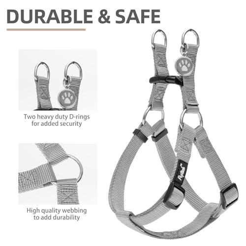 No Pull Dog Harness Medium Sized Step (Grey / Medium)