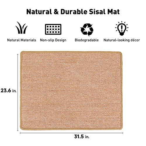 Cat Scratcher Mat (Brown-23.6 x 31.5 Inch)