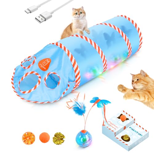 Cat Toys Interactive Cat Toy for Indoor Cats (Upgraded Tunnel Shadow2.0)