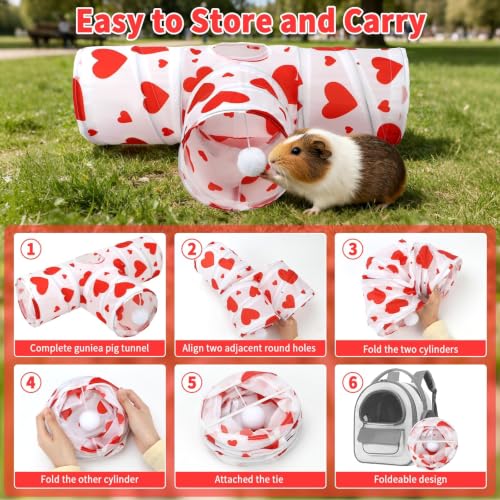 Guinea Pig Tunnel Hideout 3 (Heart)