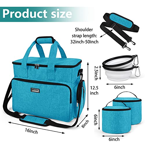 Dog Travel Bag (Sky Blue / Large)