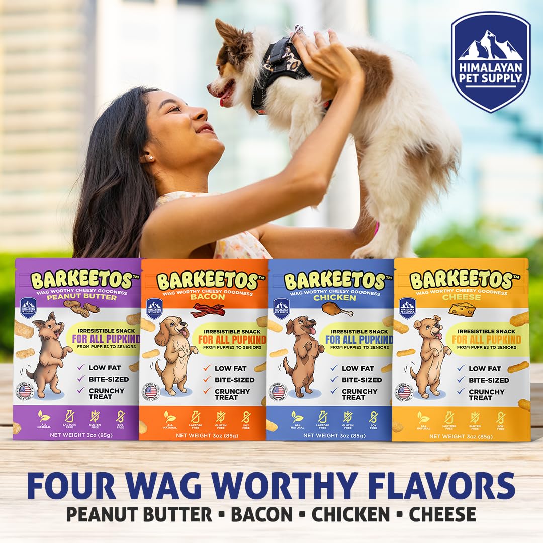 Barkeetos Crunchy Cheesy Dog Snacks (3 Ounce (Pack of 4))
