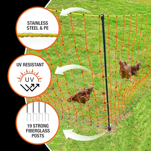 Electric Fence Poultry Netting 41" x 164' (41" x 164')