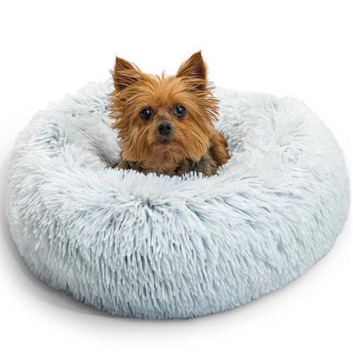 Original Calming Donut Dog Bed (Frost Shag / X-Small)