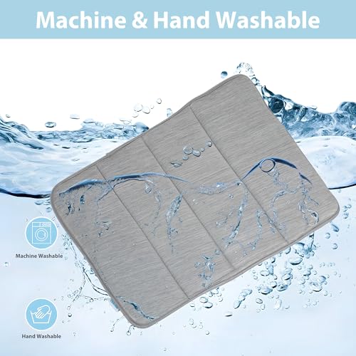 Dog Cooling Mat for Large Dogs (Grey / 41"L x 27"W x 0.8"H)