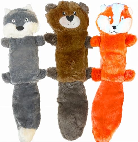 5 Pack Stuffingless Dog Squeaky Toys Dog Toy w (3 Pack - Squeaky)