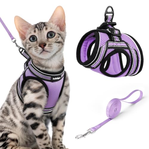 Cat Harness and Leash Set (XL / Light Purple)
