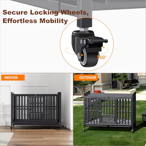 Heavy Duty Dog Crate (48.0"L x 29.2"W x 37.0"H)