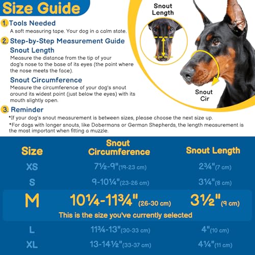 Basket Muzzle for Dogs (Black / M)