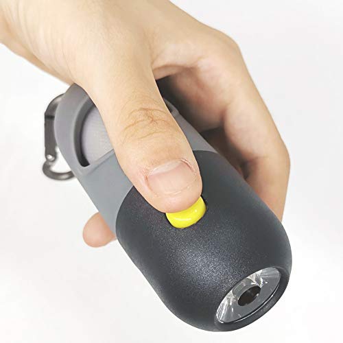 Dog Poop Bag Dispenser with Built (Black / 1 Count (Pack of 1))