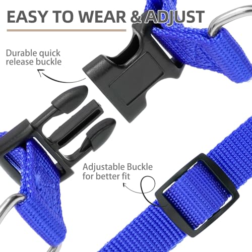 No Pull Dog Harness Medium Sized Step (Navy Blue / Medium)