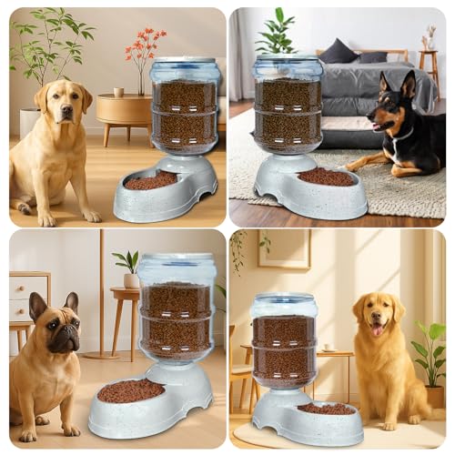 3 Gallon Dog Feeder and Water Dispenser (11L-3Gallon - Drinker + Feeder)