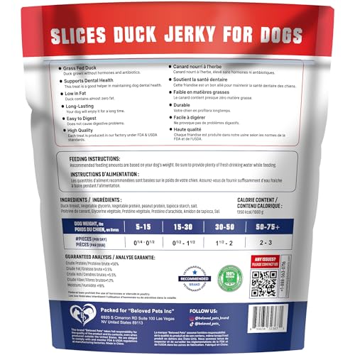 Dog Treats Duck Jerky 1.5 LB