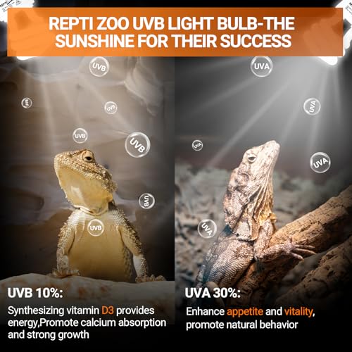 UVB Light for Desert Reptile 2 Pack (10.0 15W)