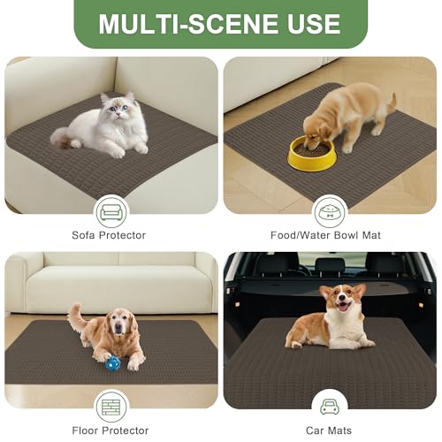 Washable Pee Pads for Dogs Puppy Pad (Coffee / 60"x82"(Pack of 1))