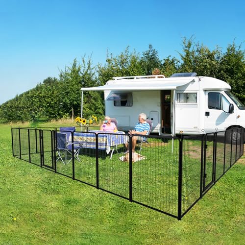 Dog Playpen Outdoor Extra Wide 32 Panels Heavy Duty Dog Fence 47" (32"W x 47"H)