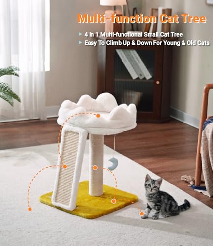 Cat Tree Cloud Cat Tower with Soft Bed (22" with Scratching Pad)