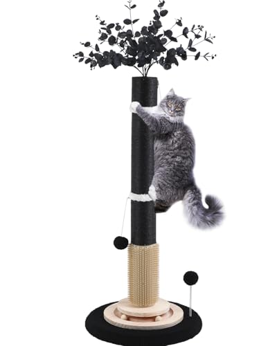 Cat Scratching Posts for Indoor Adults (black-45inch)