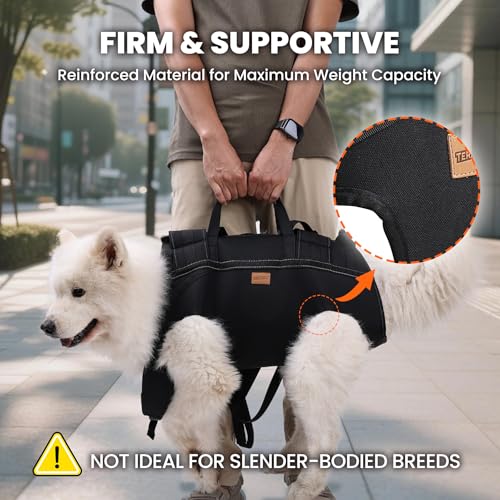 Dog Lift Harness Backpack Carrier for Large Dogs (XXX-Large 66-83 LBS)