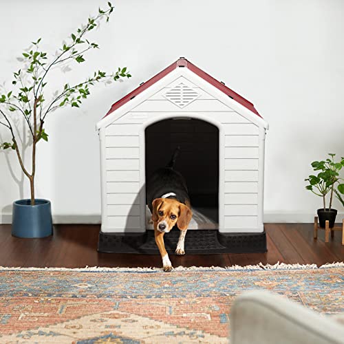 Large Dog House (Red / 38.8"L x 35"W x 37.4"H)