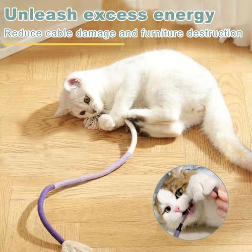 7-in-1 Kitten Toys for Indoor Cats with Washable Adhesive Suction Cup, Hanging Interactive Cat Toys, Silvervine Stick and Sisal Chew Rope Catnip Teething Toy for Bored Kitten (Neutral)