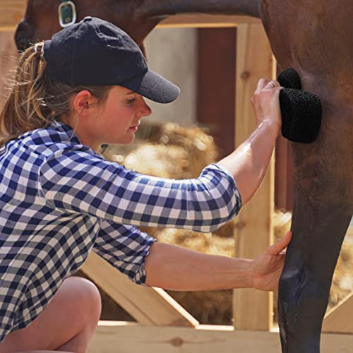 3 Pcs Horse Groomer Sponge Scrubber Massager Horse Grooming Brush Kit Supplies Large Soft Care for Cleaning Washing Bathing