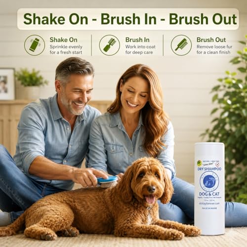 Sit Stay Forever.Dry Shampoo for Dogs & Cats