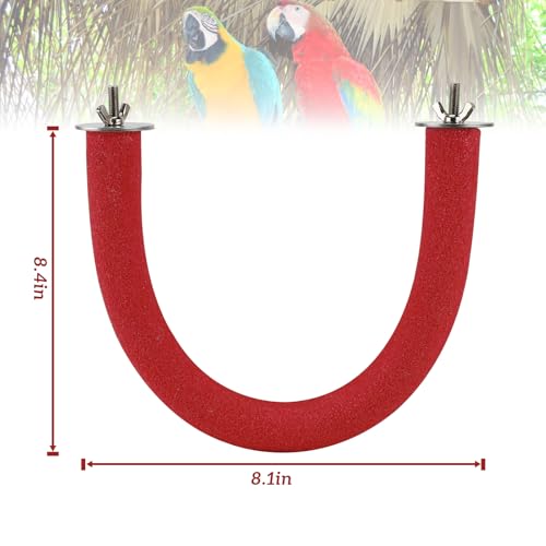 U Shaped Large Parrot Perch (X-Large / Red)