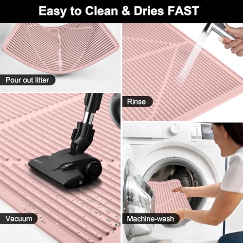Silicone Cat Litter Mat XXL (Pink)