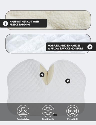 Close Contact Saddle Pad for Horses (White)