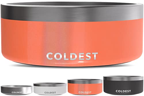 Coldest Dog Bowl (64 oz / Candy Red Glitter)